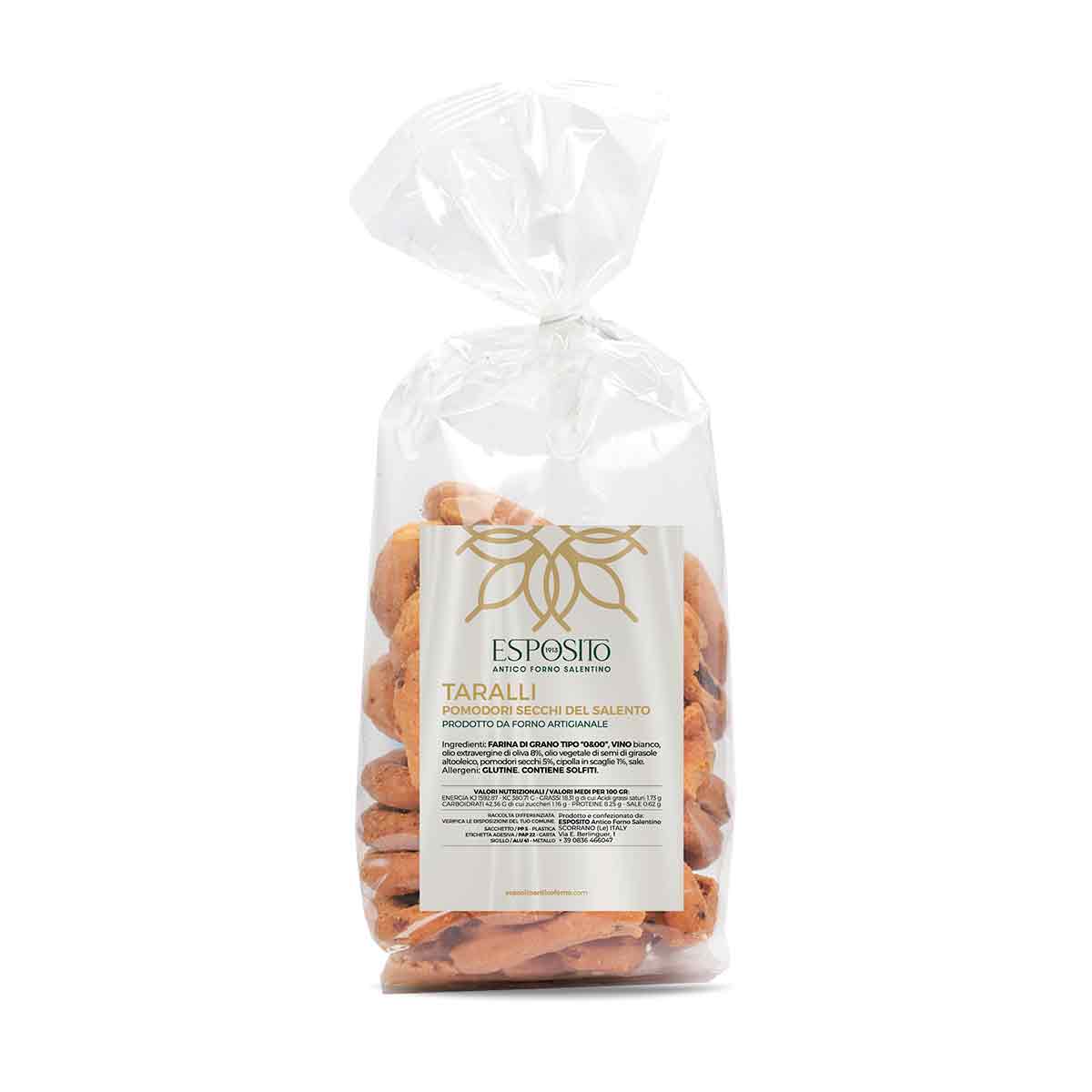 Taralli with sun-dried tomatoes